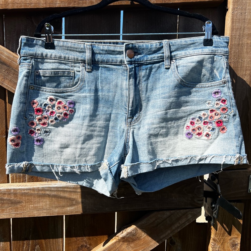 American Eagle Outfitters Shortie Denim Shorts, Size 18
